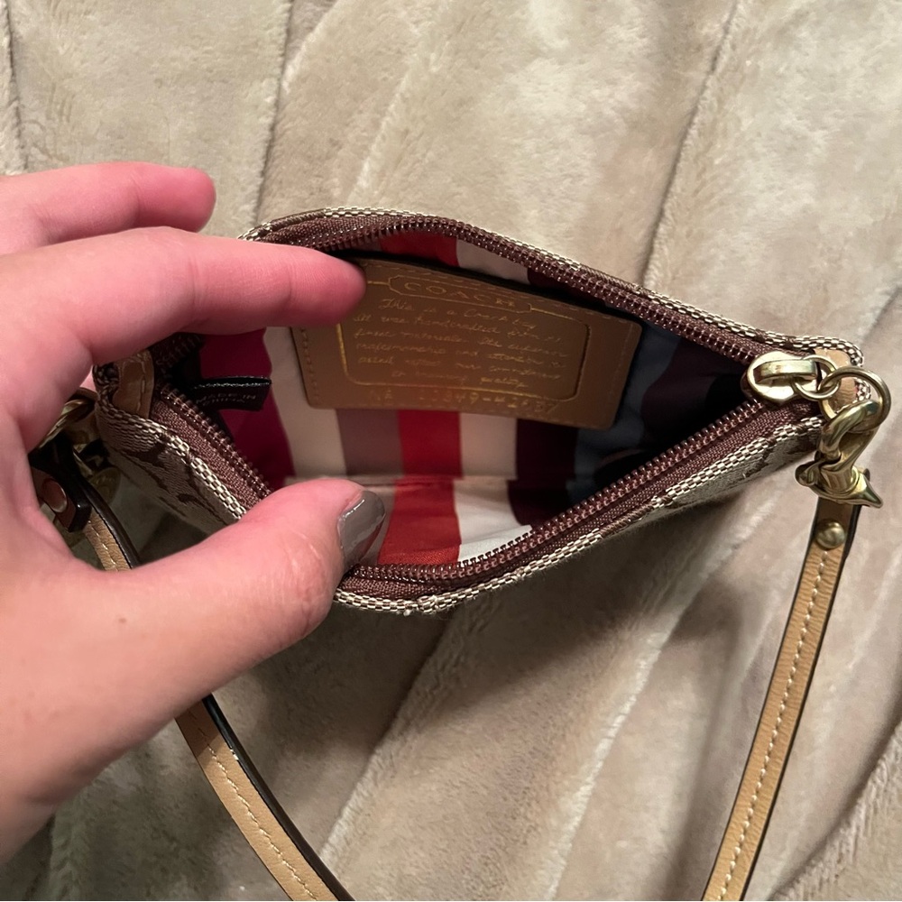 Coach Nude Signature C Monogram Wristlet - image 4
